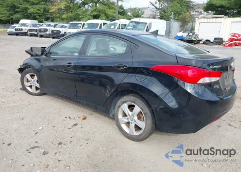 2013 Hyundai Elantra Gls z USA, uszkodzony, nr VIN 5NPDH4AE0DH450414